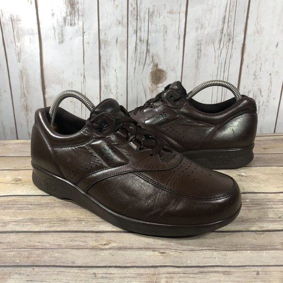 SAS Time Out Tripad Comfort Shoes Mens Size 9.5N Leather Lace Up Walking Brown - Picture 2 of 12